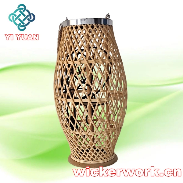 Factory Price Decorative Bamboo Weave Lanterns Outdoor Lantern by Adding Rattan Wicker