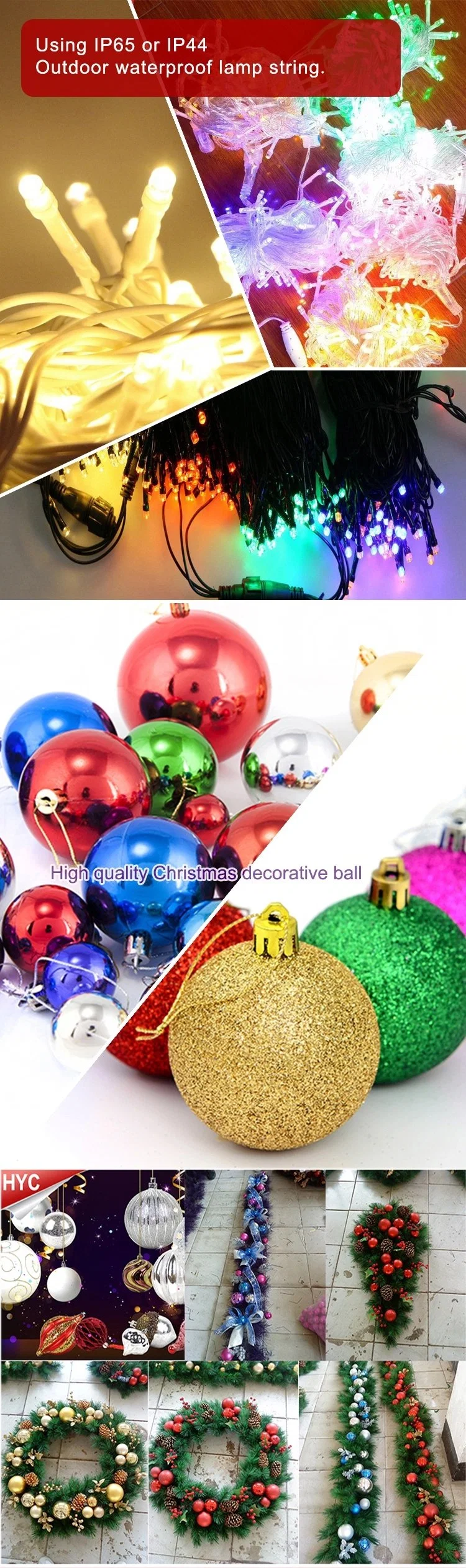 Support Customize Christmas Decoration Supplies/ Arch Decoration Christmas Supplies