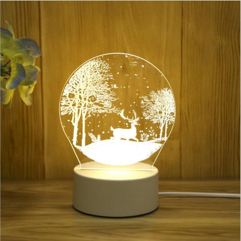 Best Gift Toys Room Living Bed Bar String Lights, Different Designs of 3D Night Light 3D Small Night Light, Night Light Home Decoration Lamp Bl15675